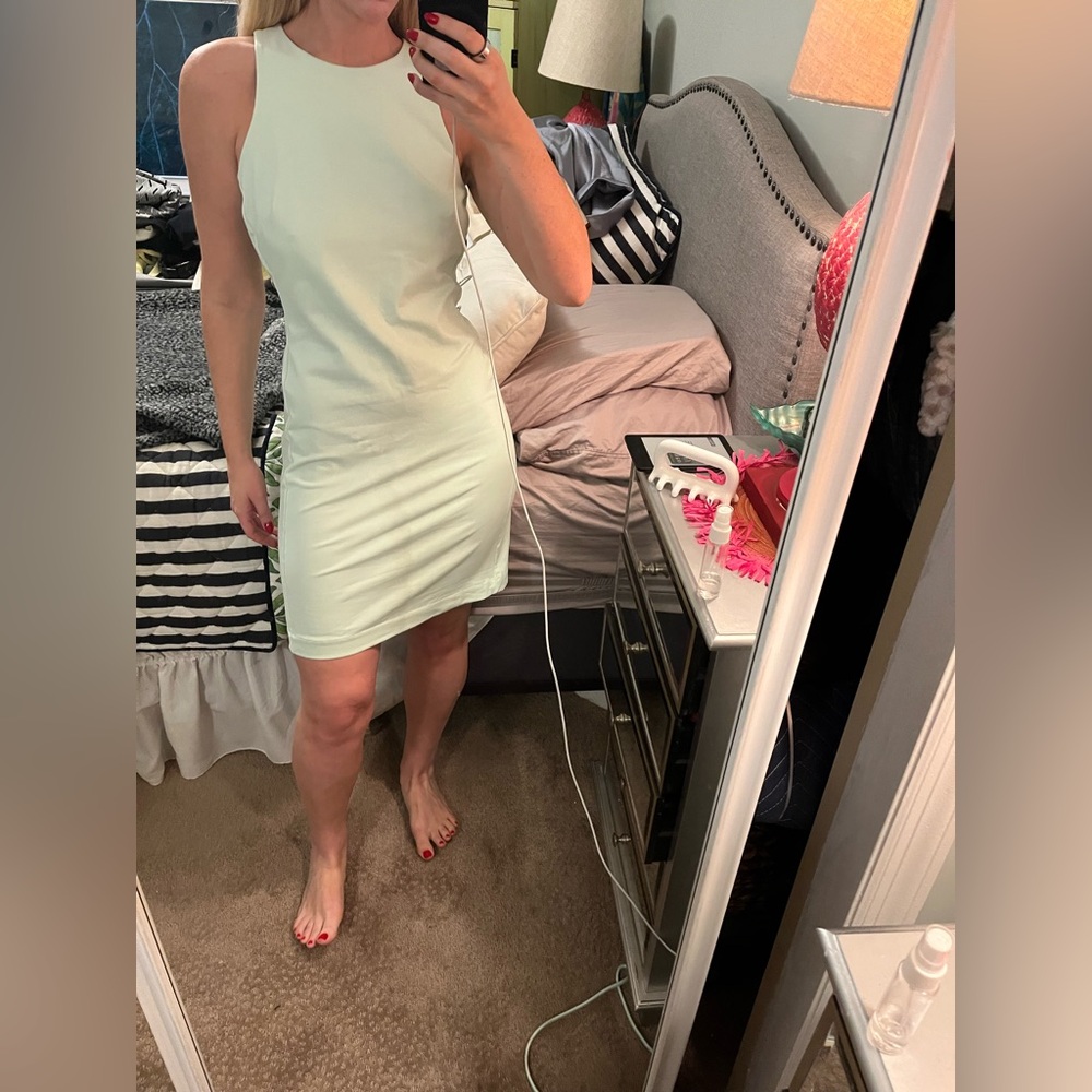 Cynthia Rowley Mint Green Halter Sheath Mini Dress